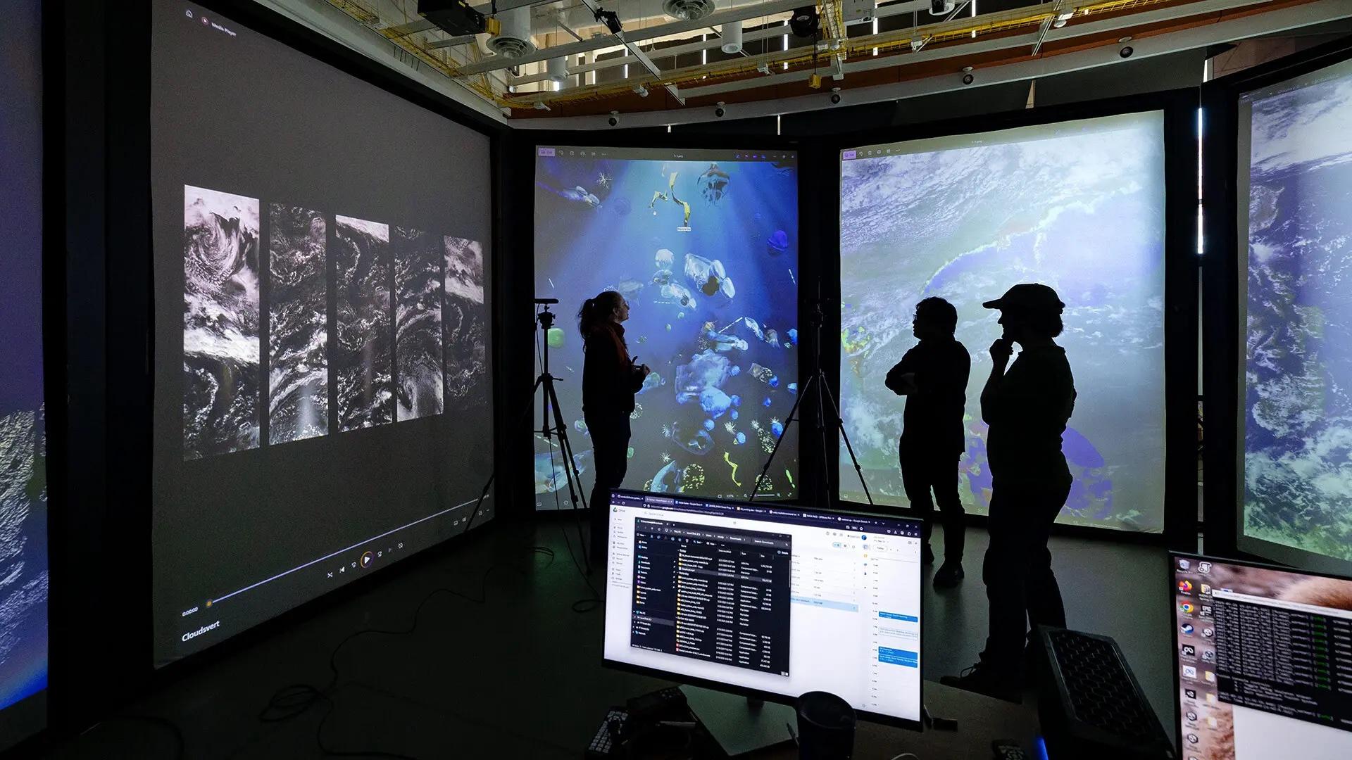 Wave exhibit at Kennedy Center Reach 